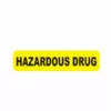 Hazardous Drug Label, Yellow with Black Print