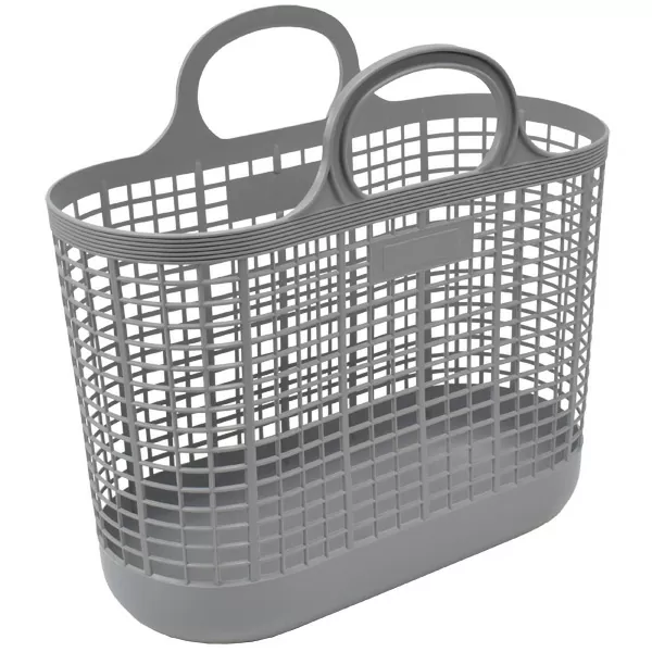 Flexible Supply Carry Basket, Gray